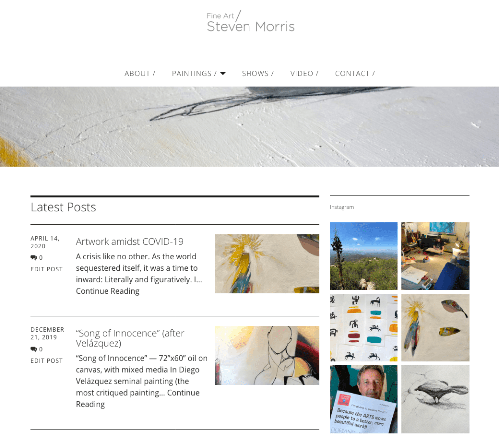 Steven Morris Artwork Website